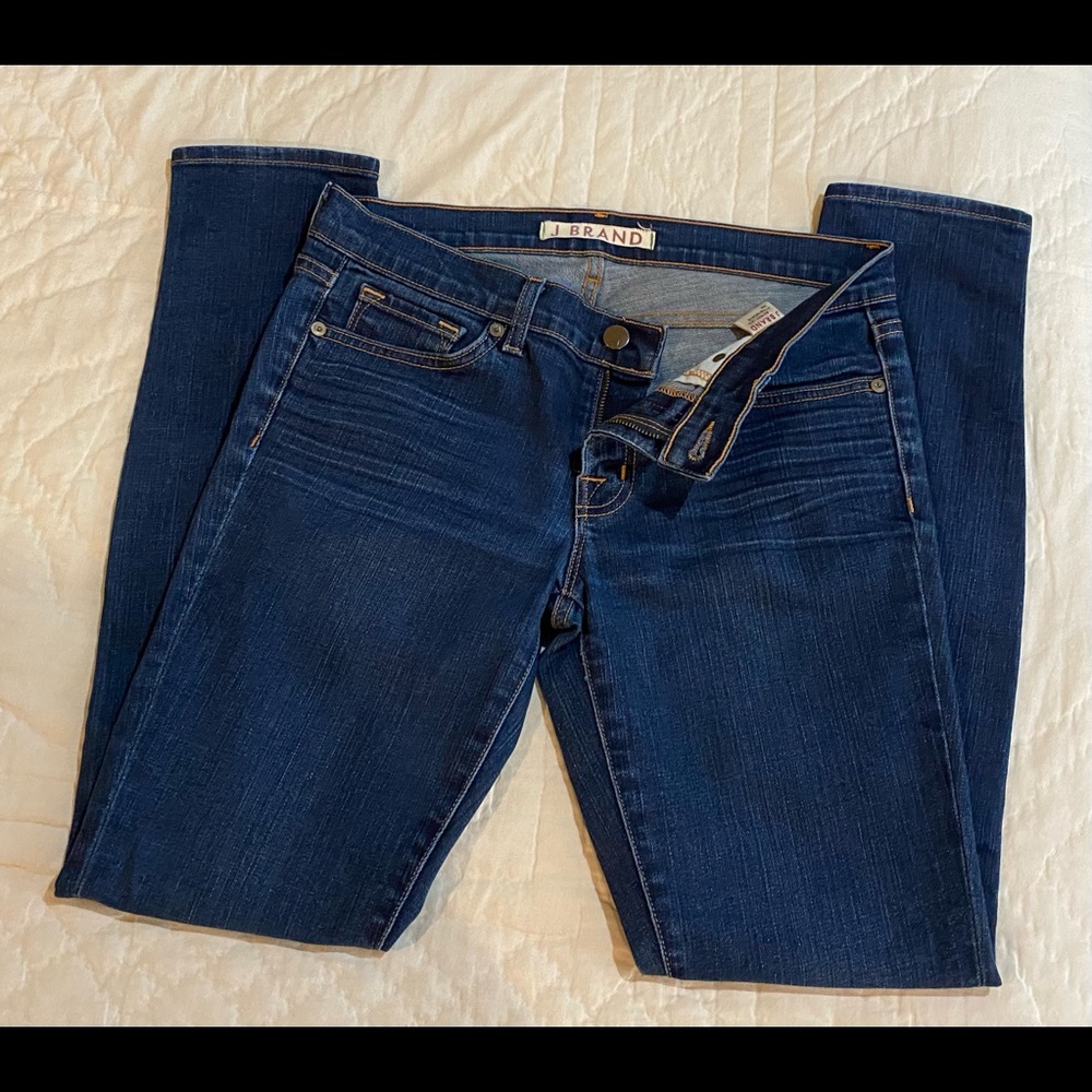 J Brand skinny leg jeans in the color ink size 27